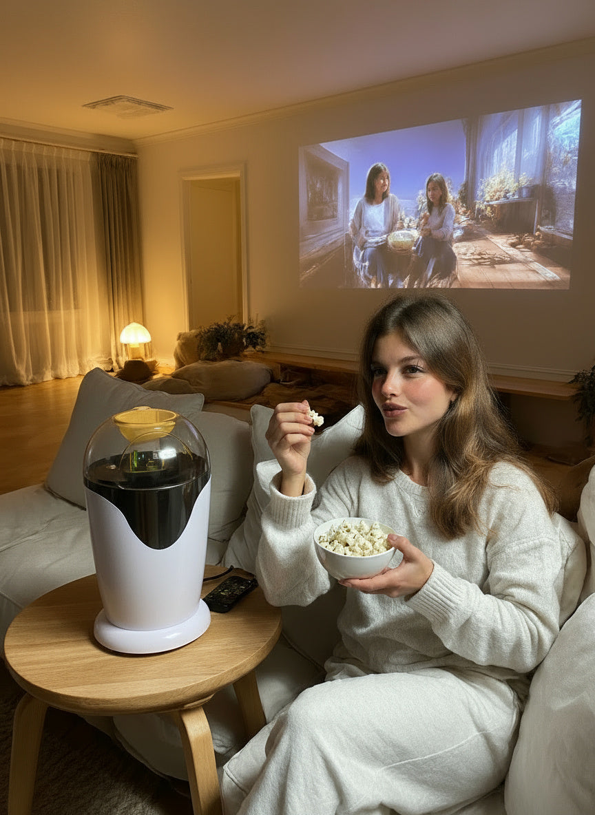 CinePop™ - Machine à Popcorn pour Soirées Cinéma Maison